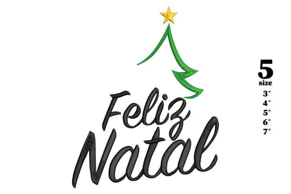 Feliz Natal, Christmas Word Art