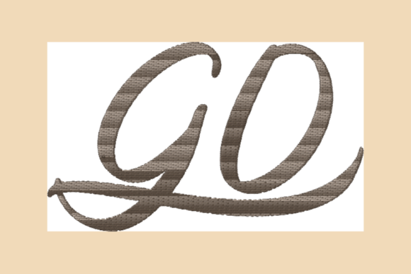 Go Lettering Swashes: Elegant Holiday Embroidery
