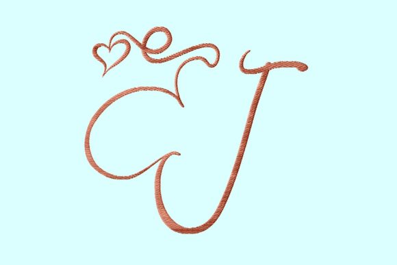 J Lovely Script Monogram