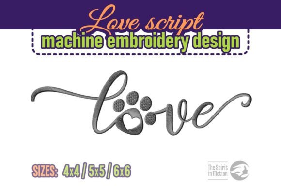 Love Script and Paw Print