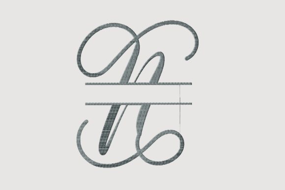 N Cute Script Monogram