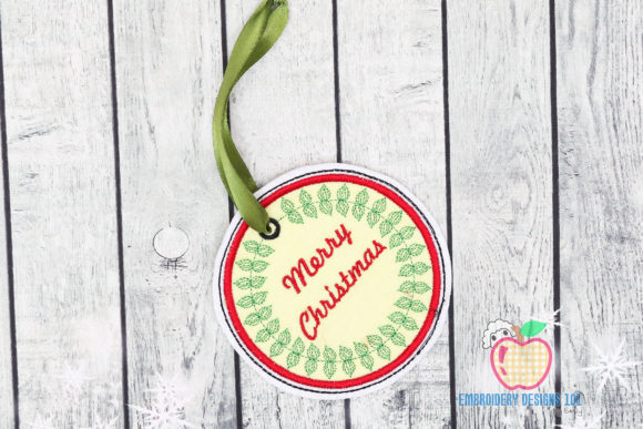 Round Merry Christmas Ornament