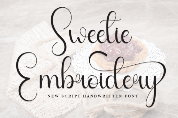 Sweetie Embroidery: Elegant Script for Holiday Charm